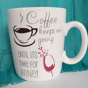 10 Strawberry Street 'Coffee Keeps Me Going' Large Mug